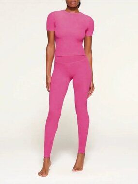 SKIMS Terry Lounge Seamless Tee & Leggings (SET)| Watermelon | S/M